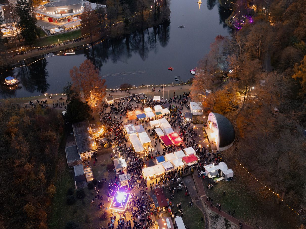 Weihnachten im Deutsch-Französischer Garten, Saarbrücken