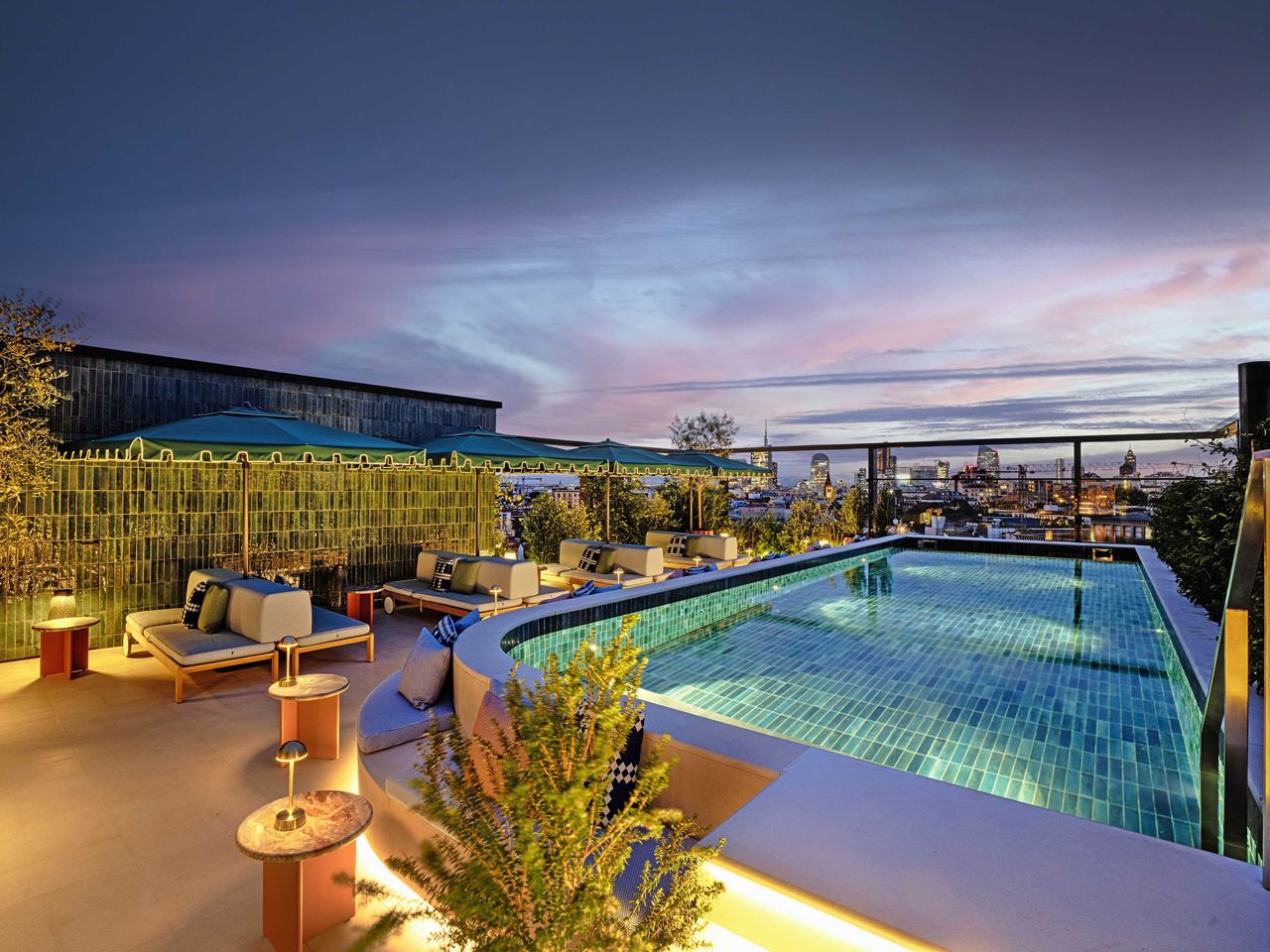 Rooftop-Pool im Hotel Casa Brera, Mailand