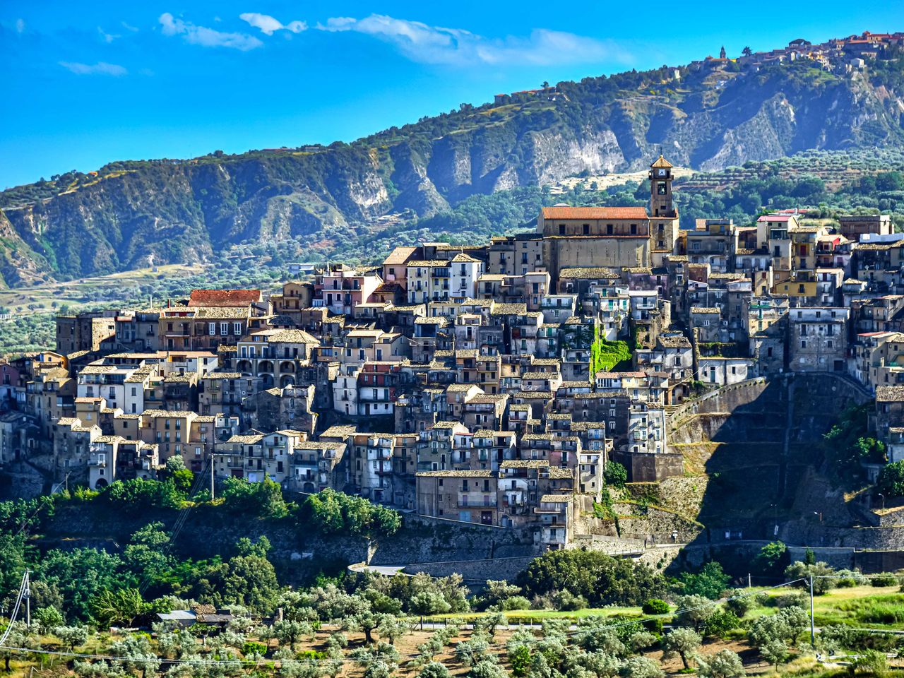Dorf Badolato in der Provinz Catanzaro