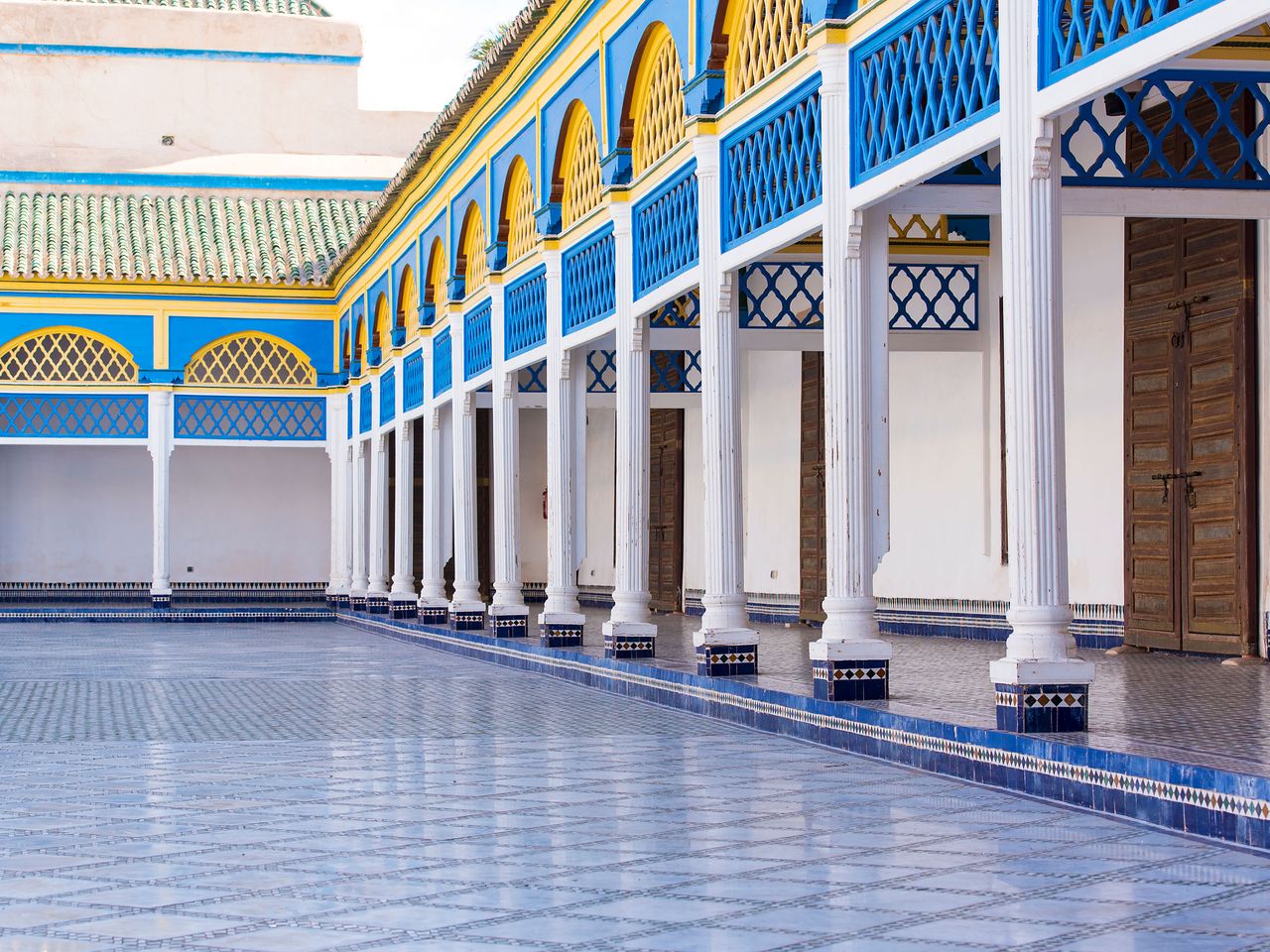 Der Bahia Palast in Marrakesch