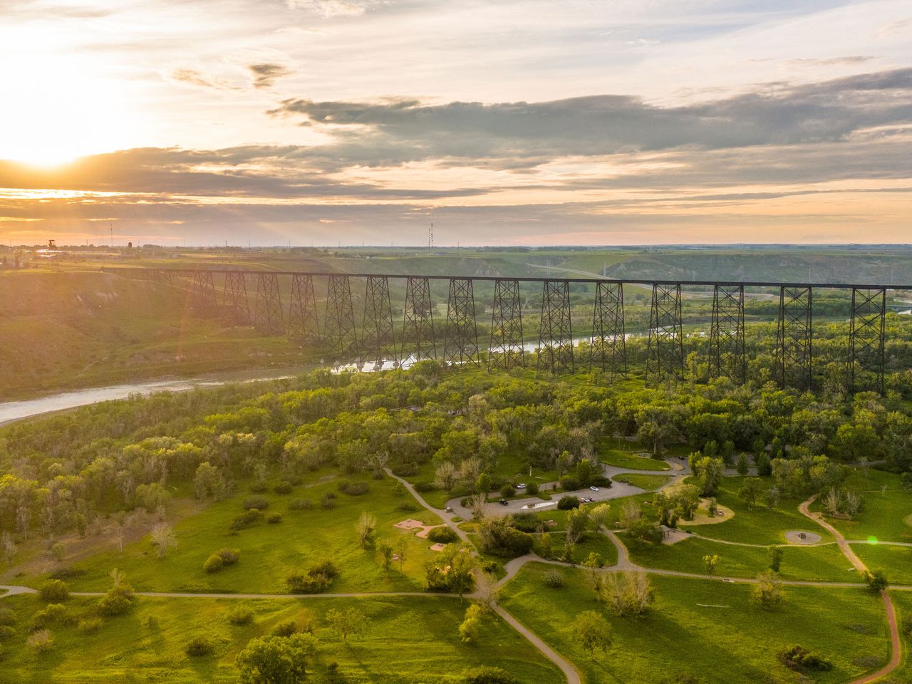 Lethbridge Viaduct in der gleichnamigen Stadt