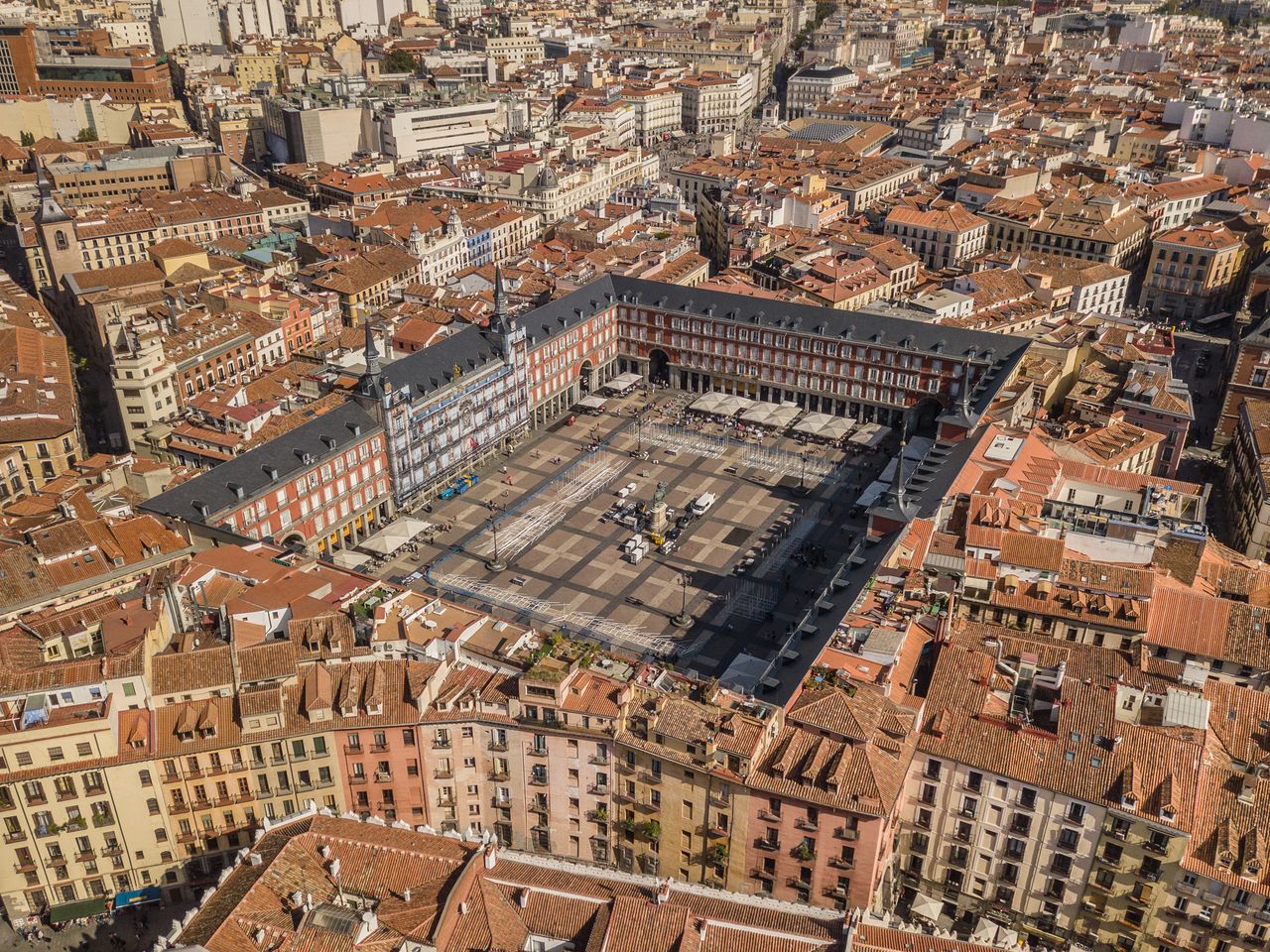 Luftaufnahme Plaza Mayor, Madrid