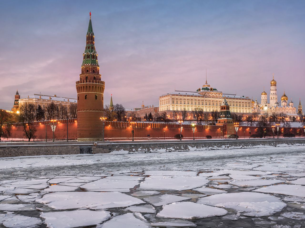 Winterliches Moskau
