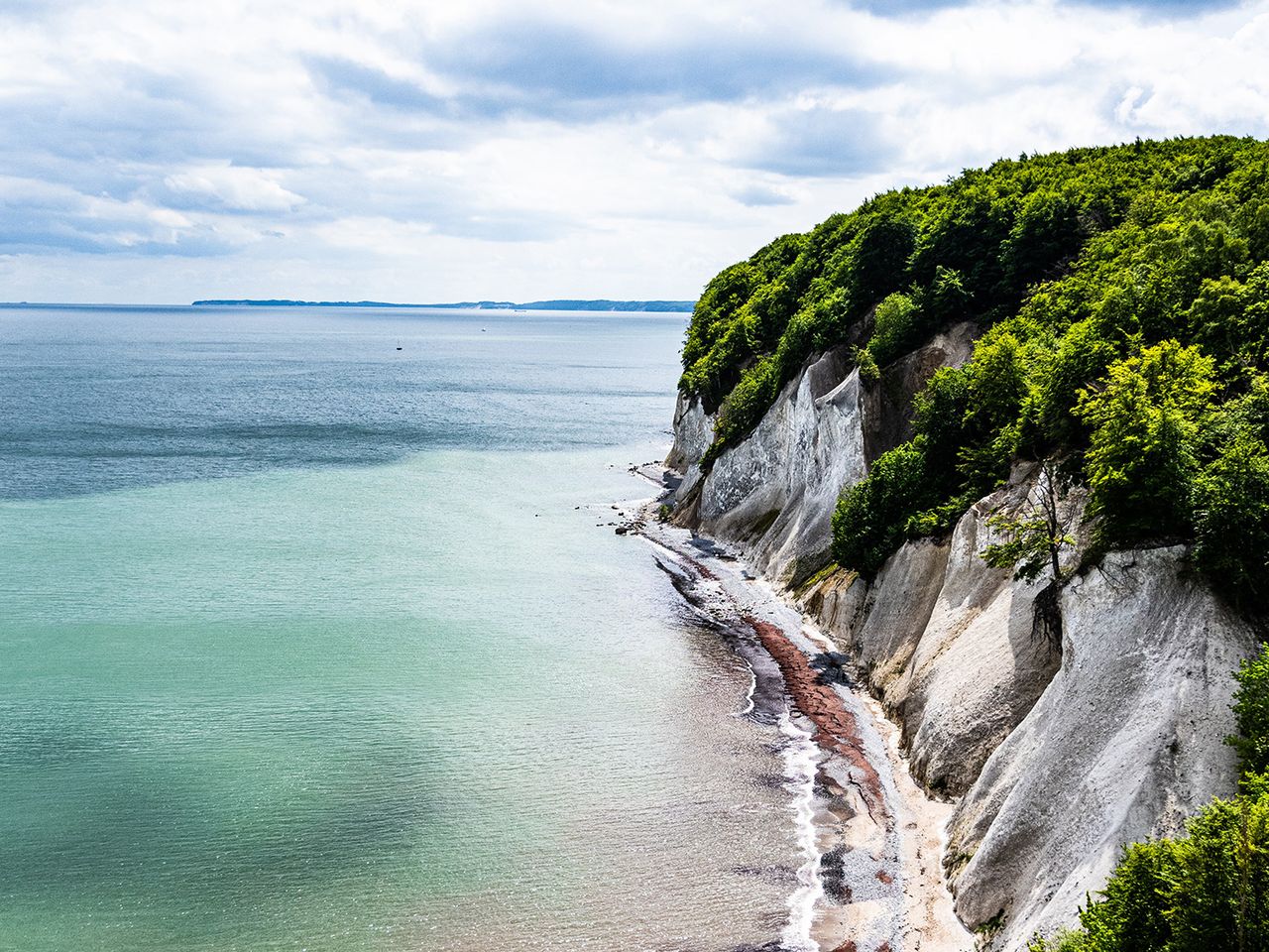 Rügen, Nationalpark Jasmund, Kreidefelsen