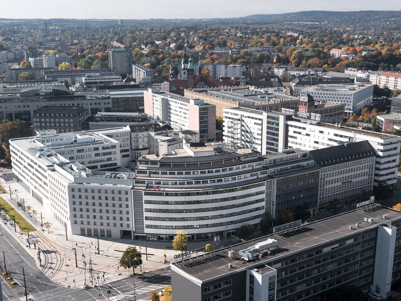 Chemnitz, Museum für Archäologie von oben
