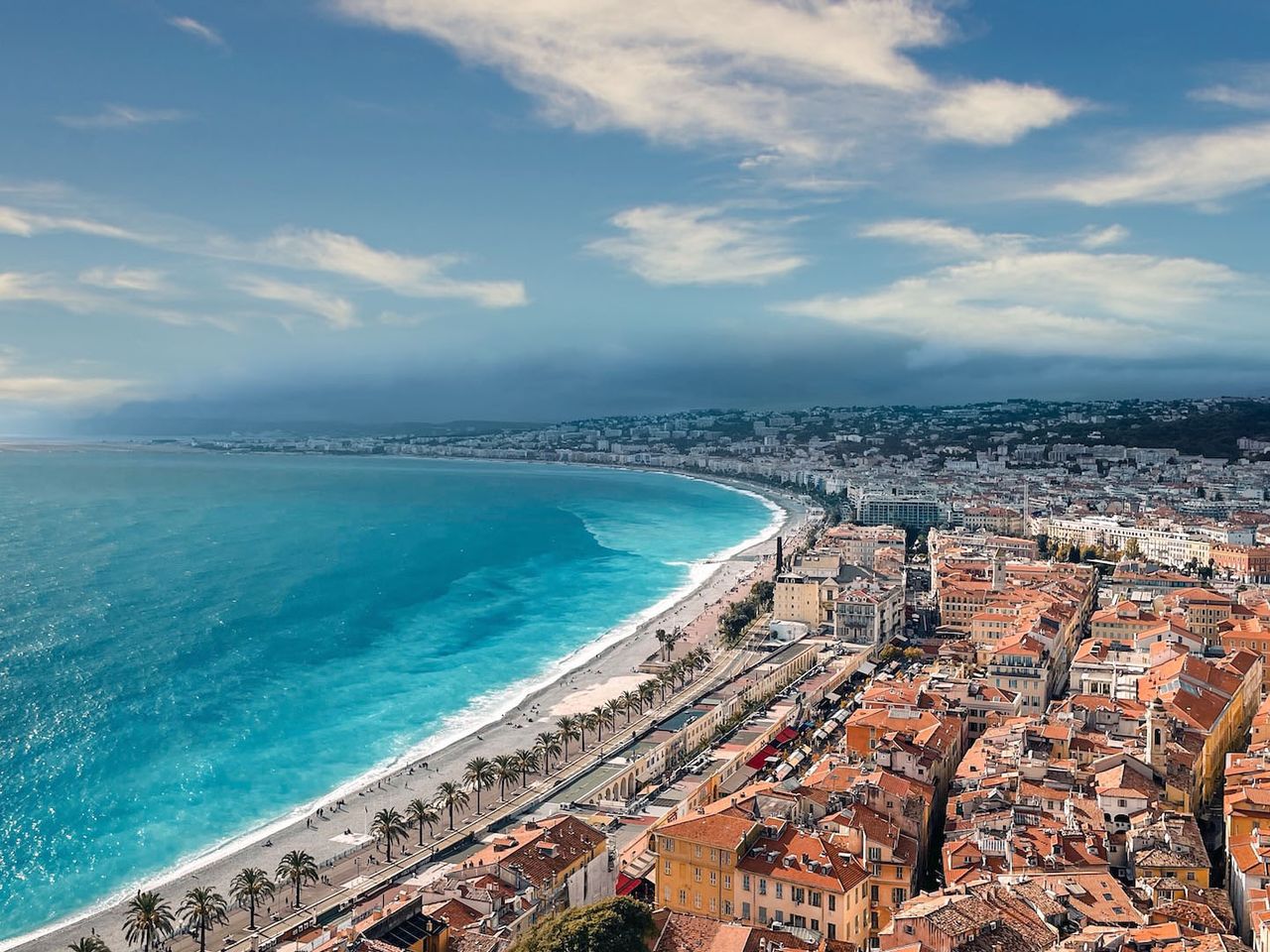 Blick auf Nizza in Frankreich