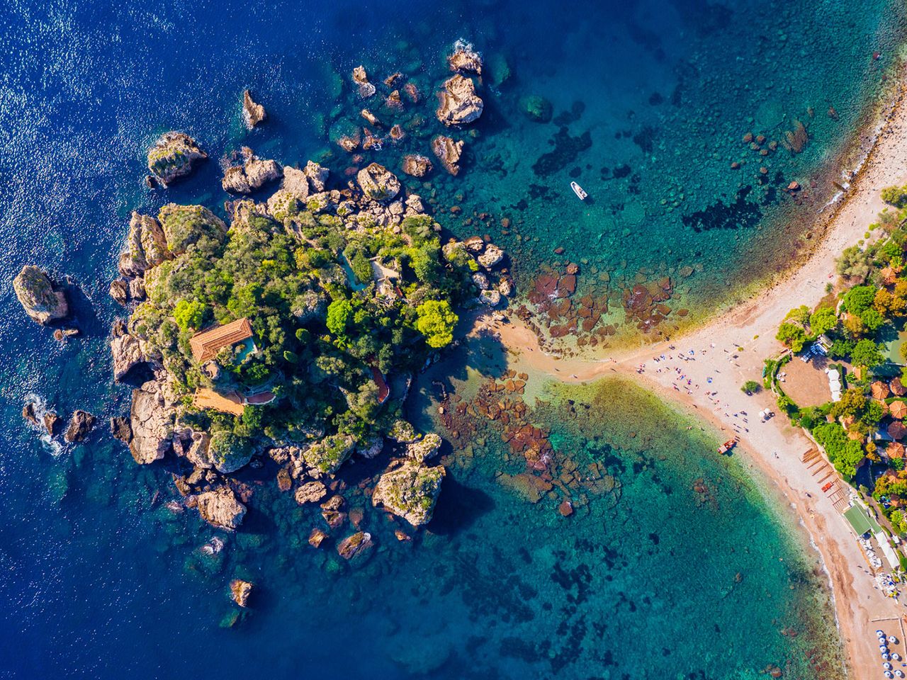 Isola Bella, Strand, Sizilien