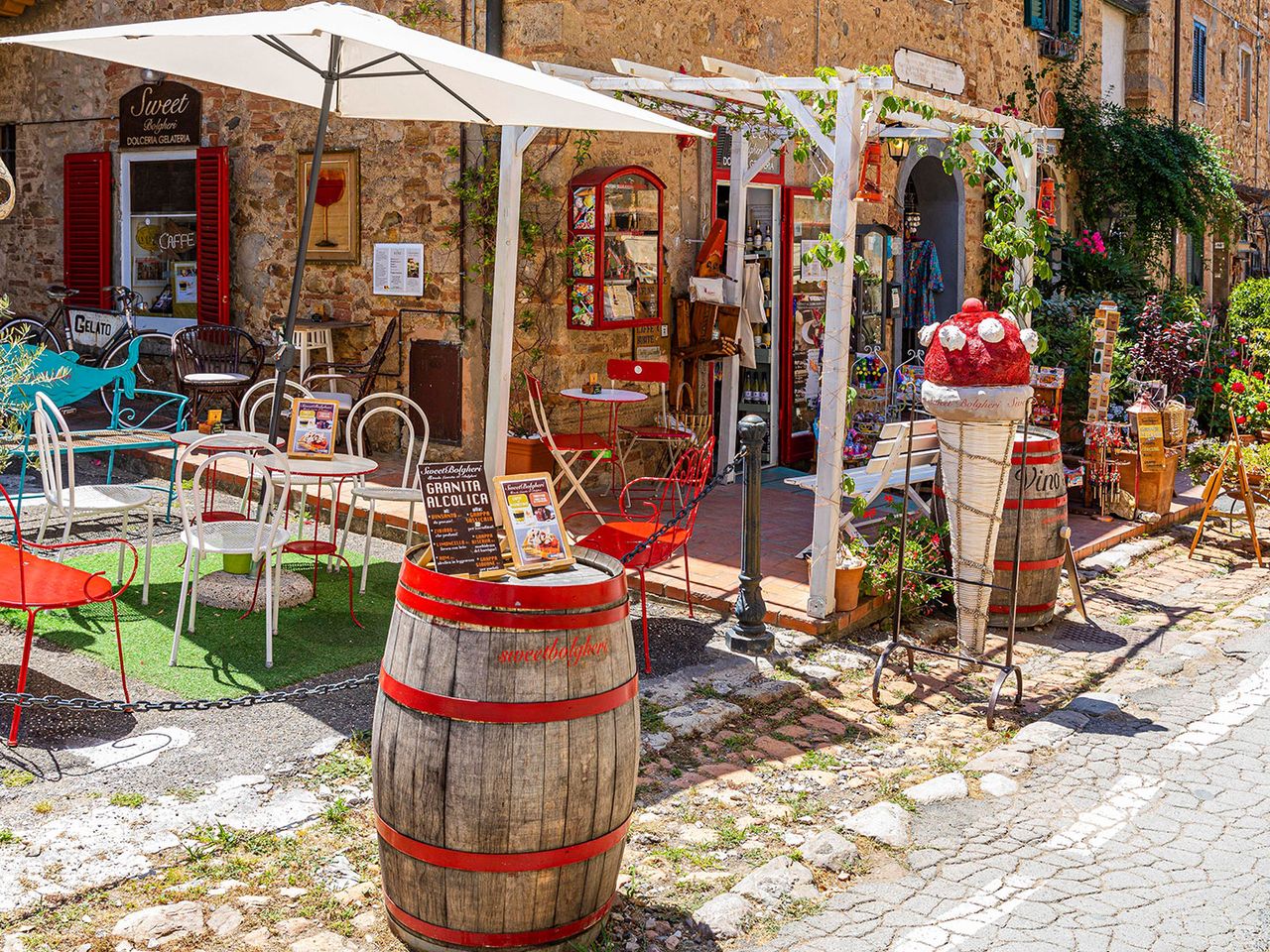 Bolgheri in der Toskana