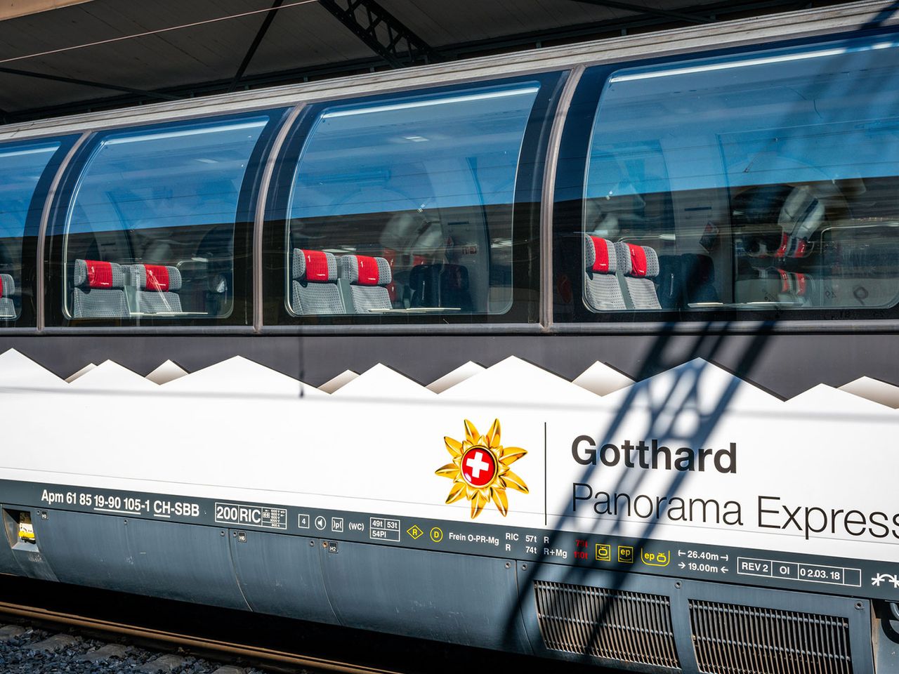 Gotthard-Panorama-Express, Nahaufnahme