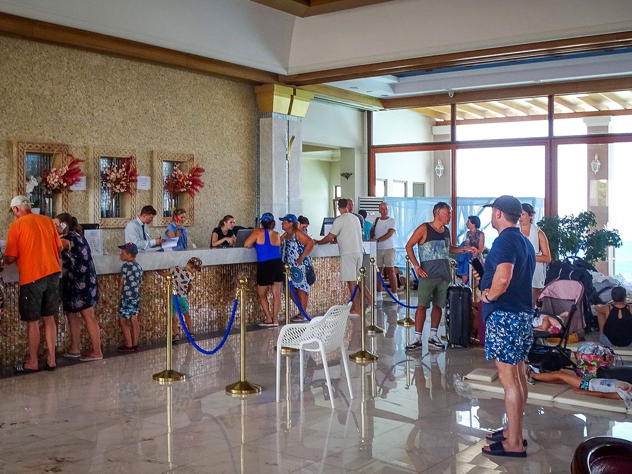 Evakuierung im Prestige Hotel auf Rhodos