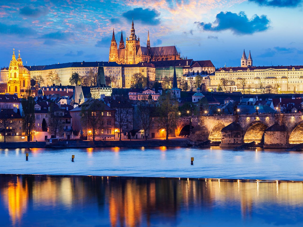Blick auf die Prager Burg Hradschin