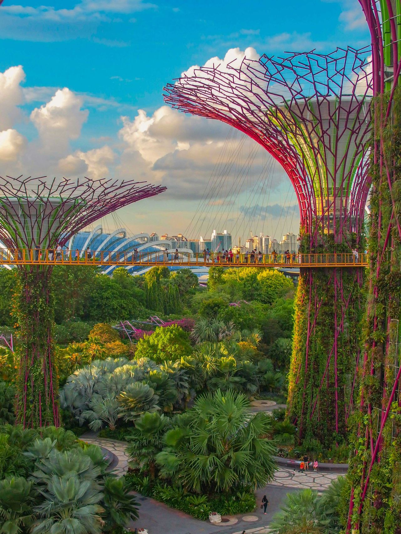 Gardens by the Bay mit Supertrees, Singapur