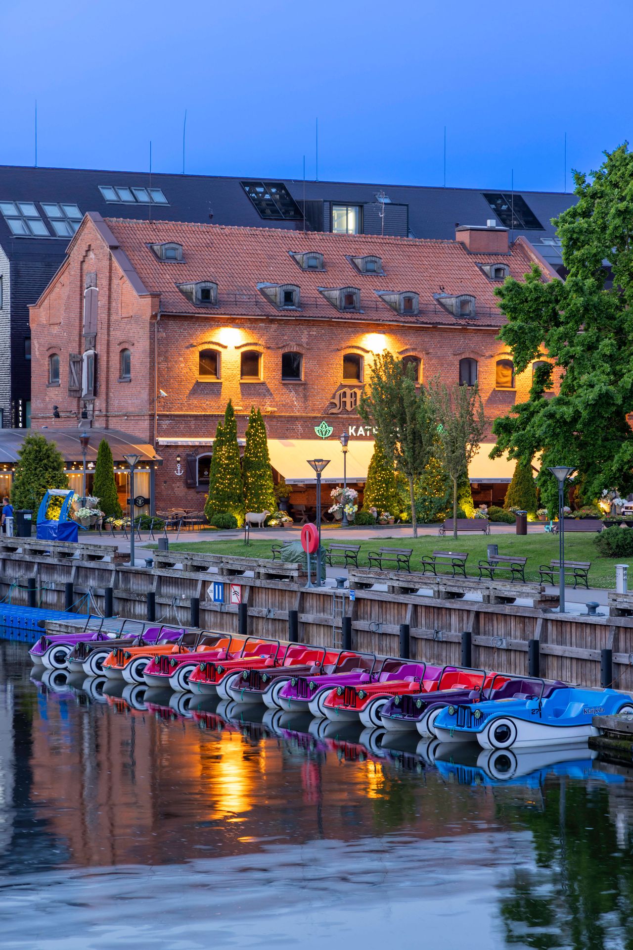 Abendstimmung im Alten Hafen von Klaipèda
