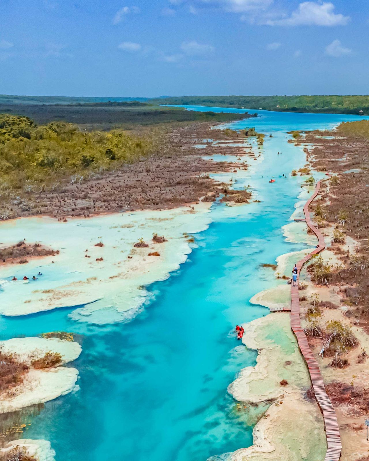Los R&aacute;pidos de Bacalar, Mexiko