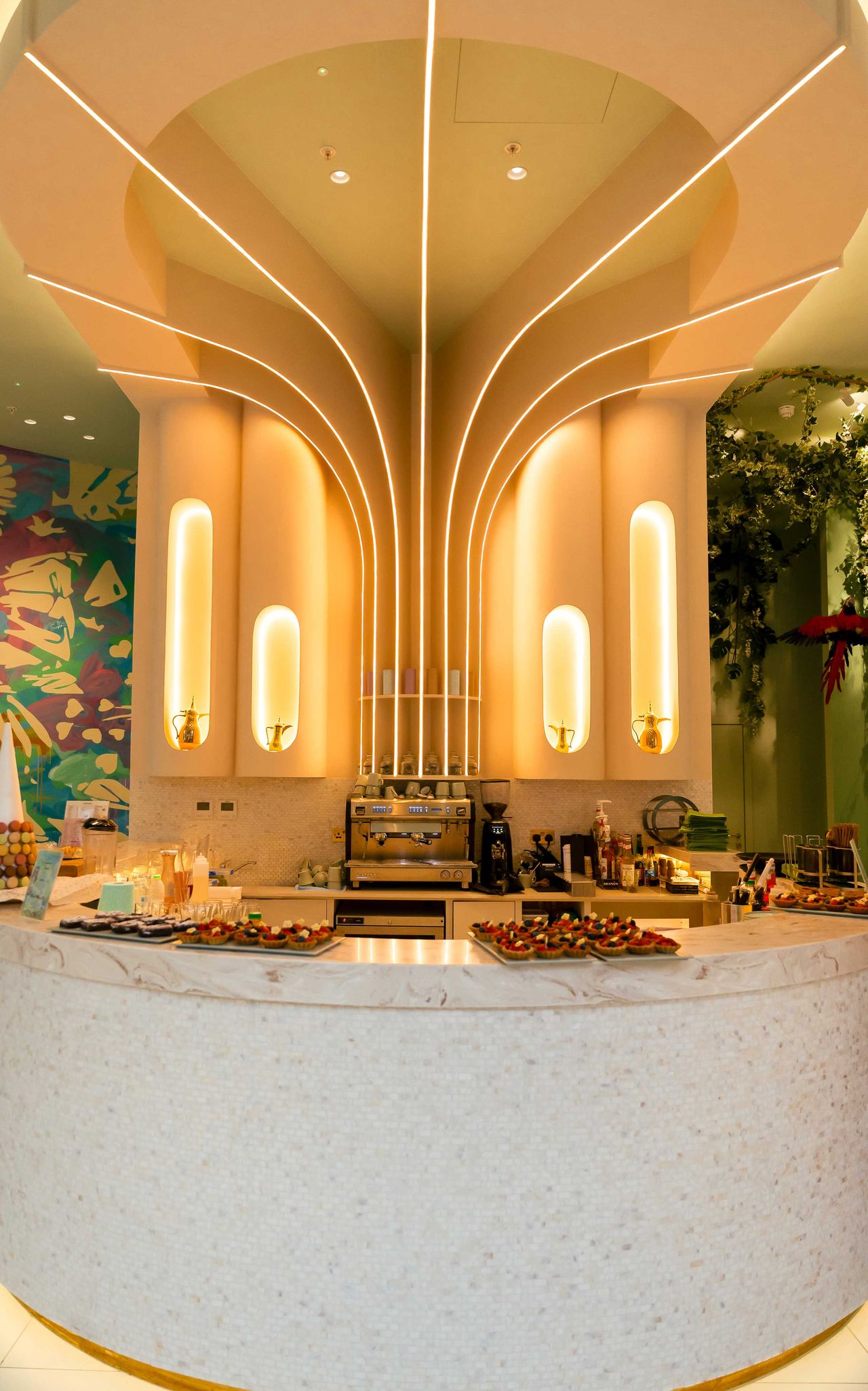 Theke im Caf&eacute; Feya in London