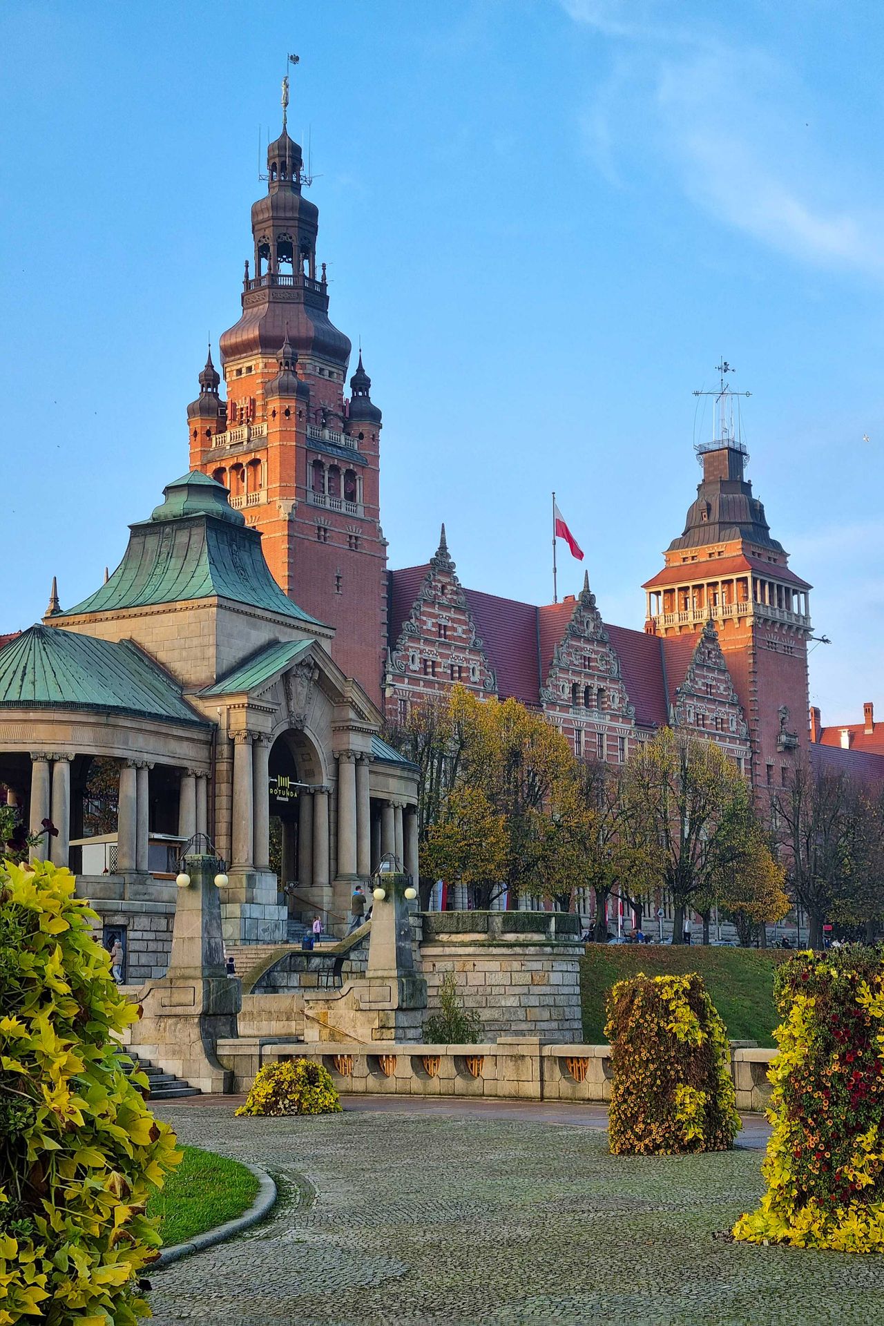 Blick von der Hakenterrasse in Stettin