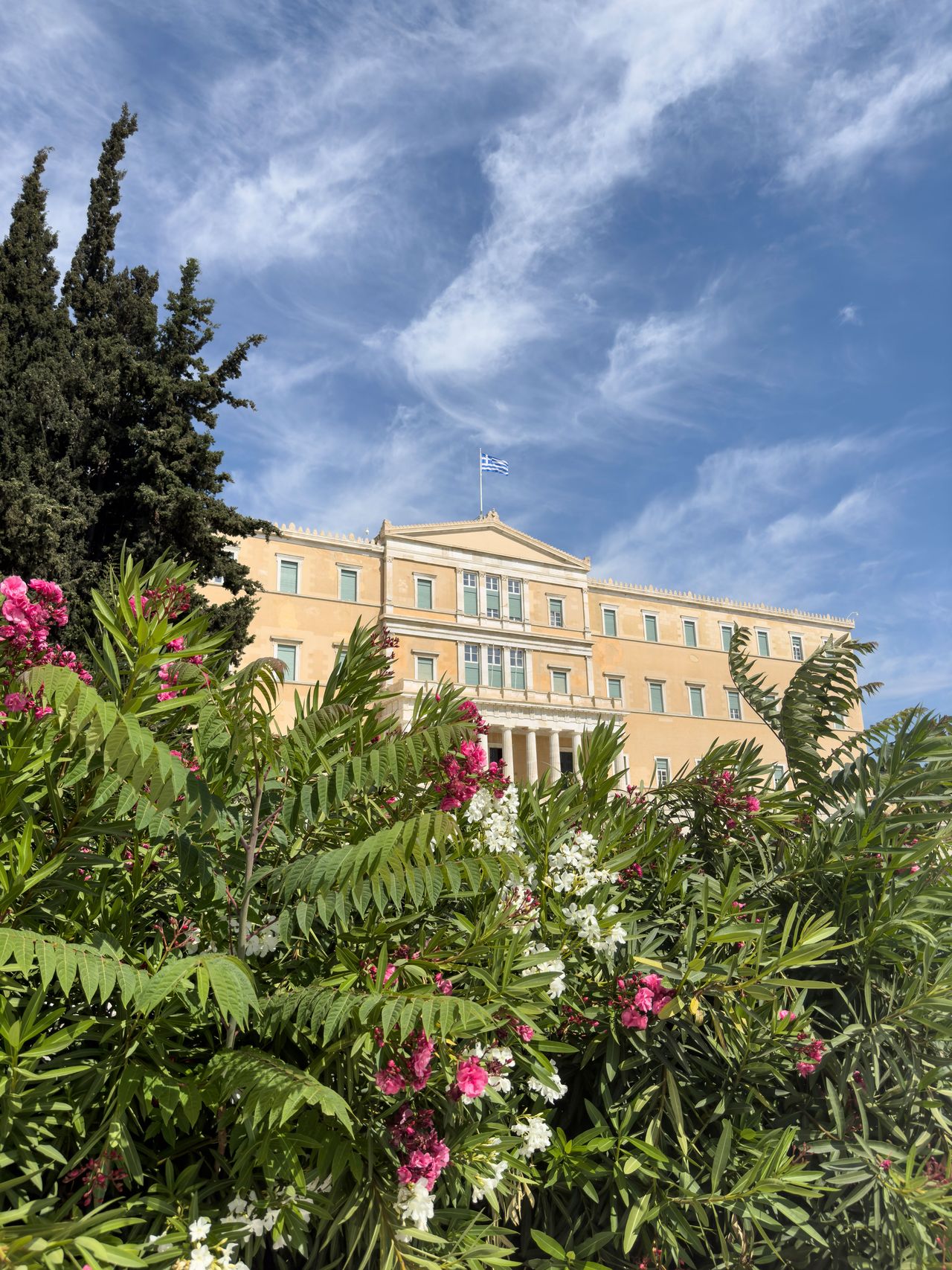 Au&szlig;enansicht Griechenlands Parlament, Athen