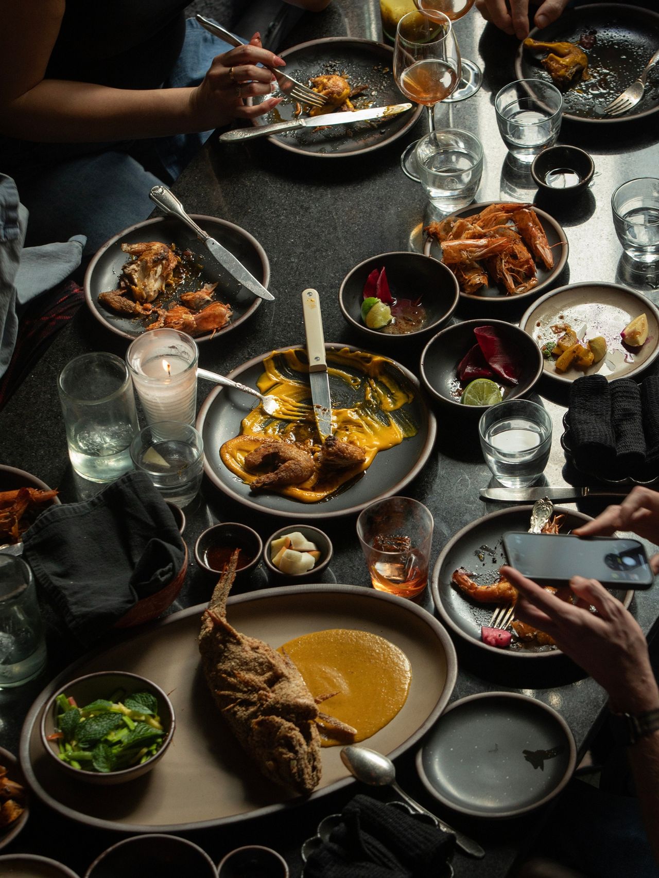 Gedeckter Tisch im Masala y Ma&iacute;z, Mexico City