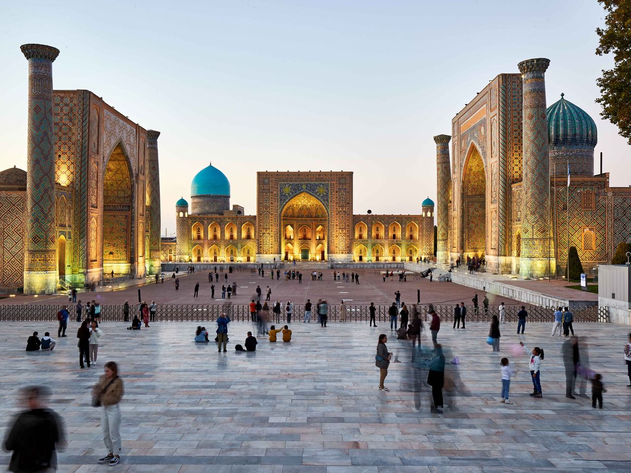 Registan-Platz in Samarkand, Usbekistan