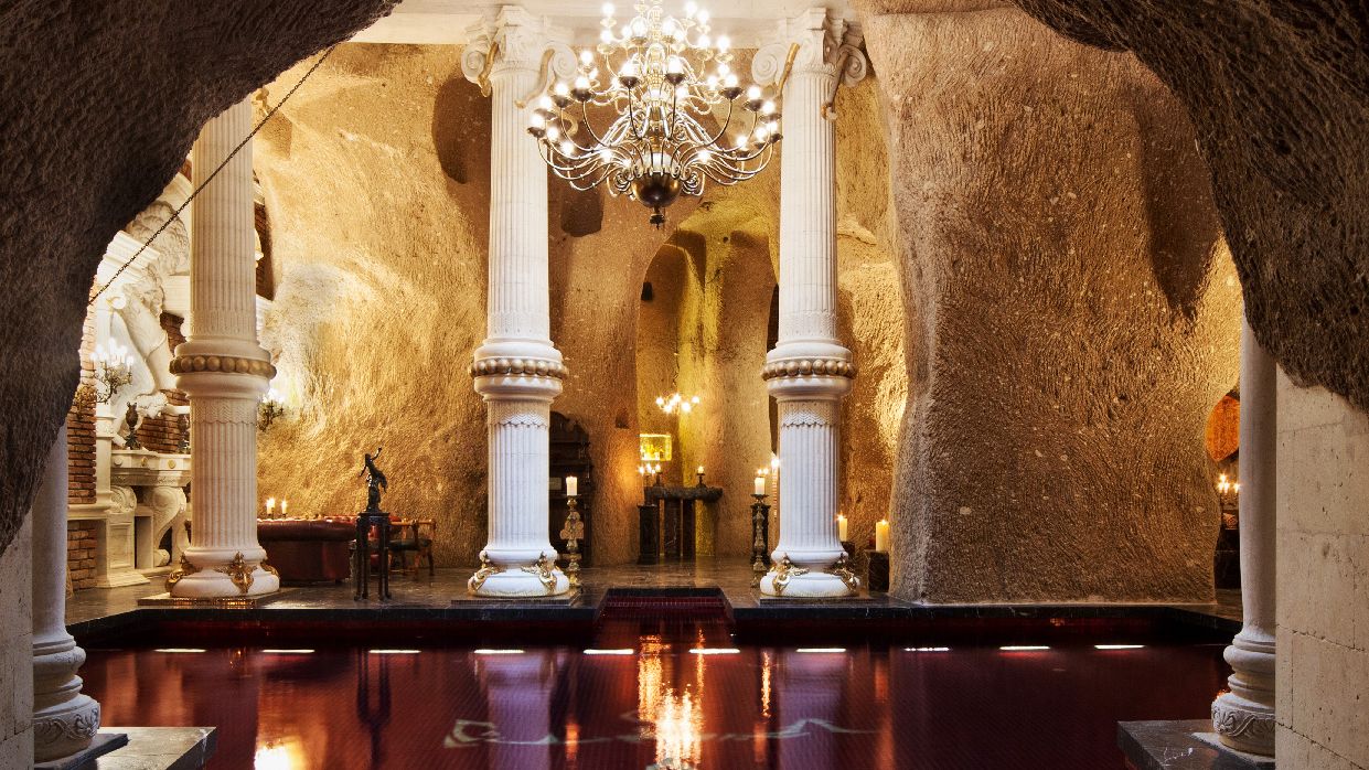 Der Rote Pool im Inferno Spa im Sacred House, Kappadokien