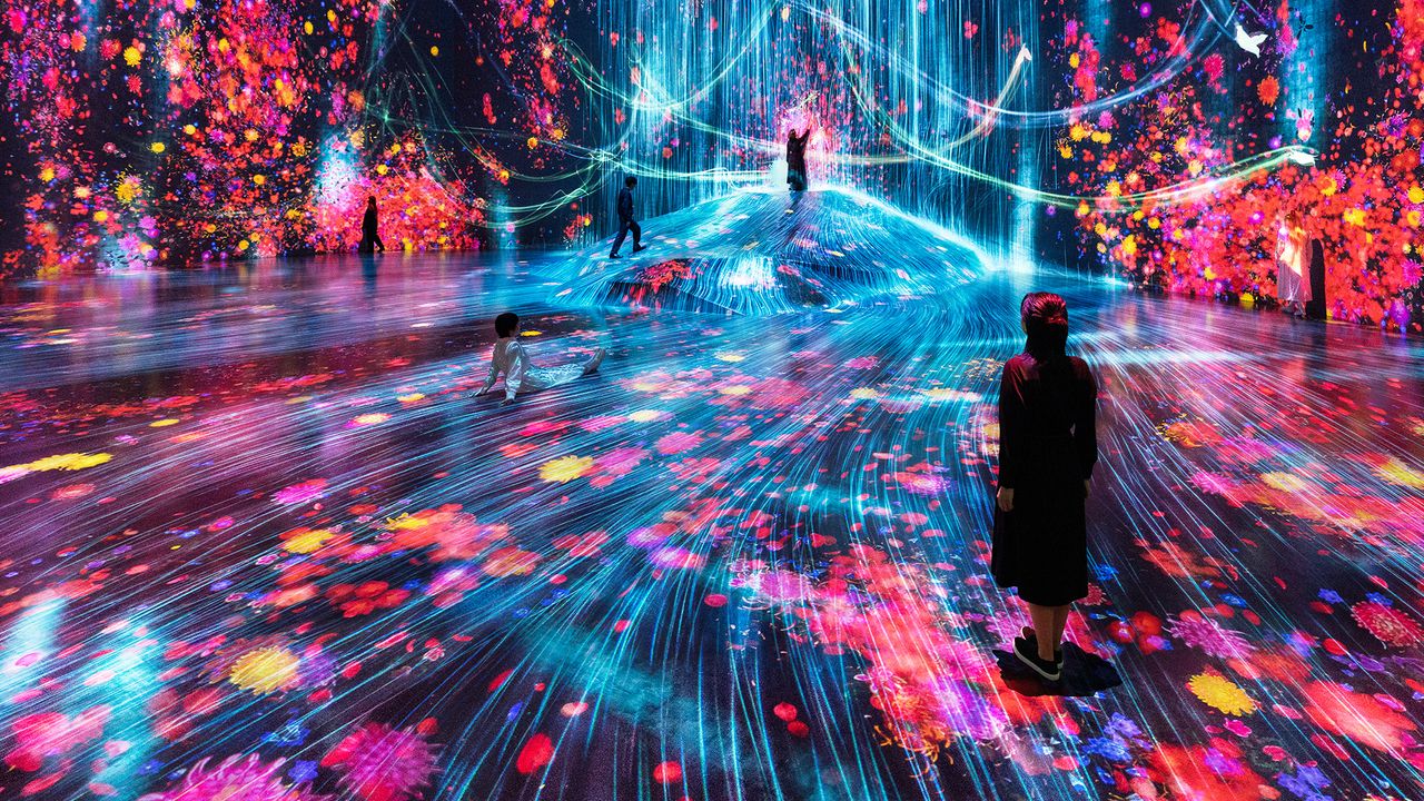 Universe of Water Particles, teamlab im Digital Art Museum Hamburg