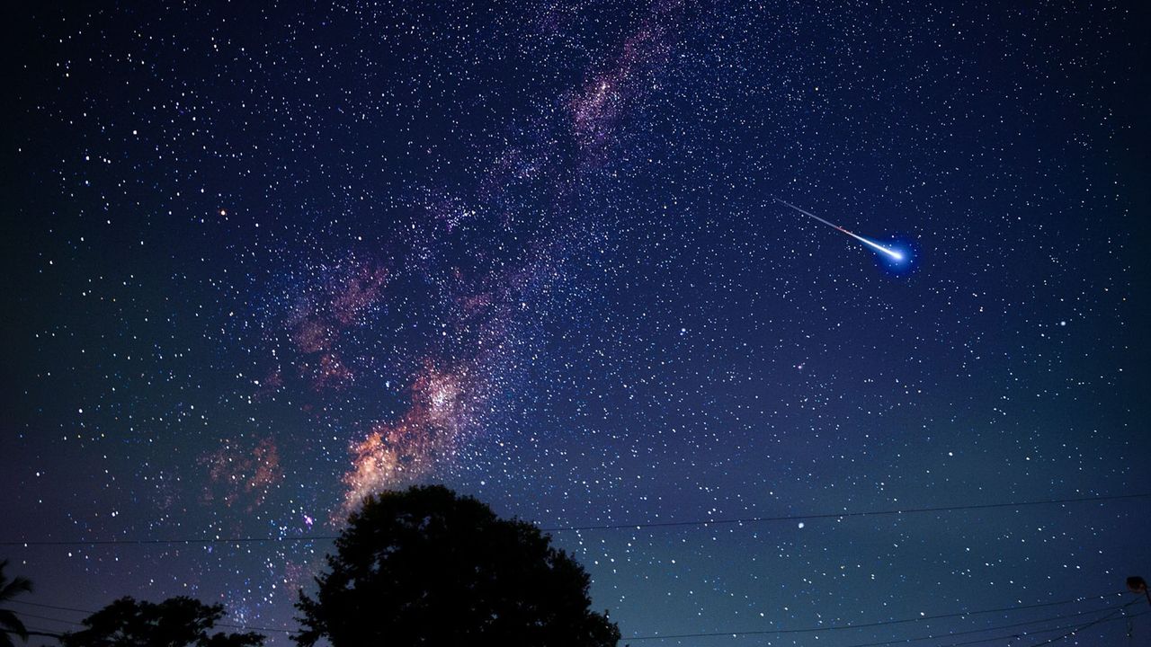 Sternschnuppen, Perseiden am Himmel
