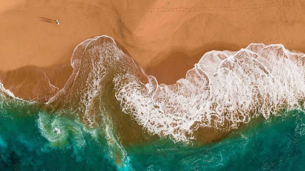 Luftaufnahme vom Lovers Beach, Los Cabos