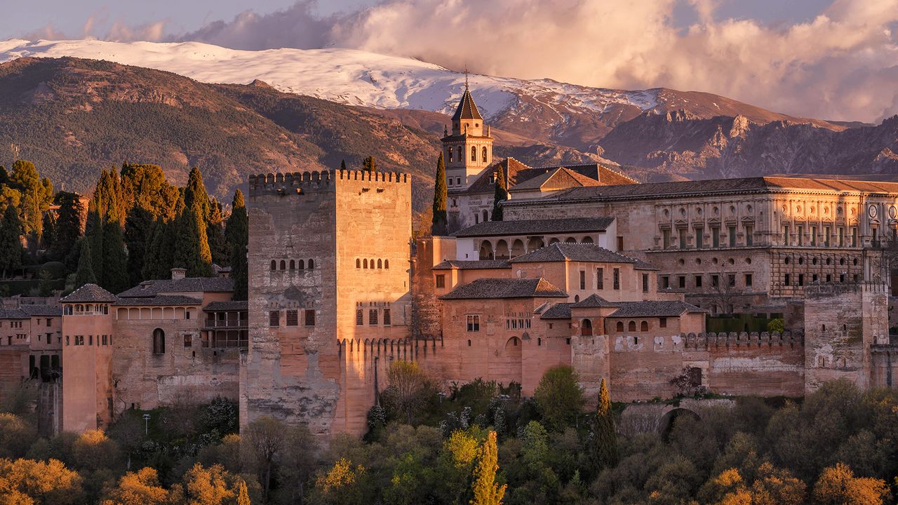 Blick auf die Alhambra von Granada, Spanien