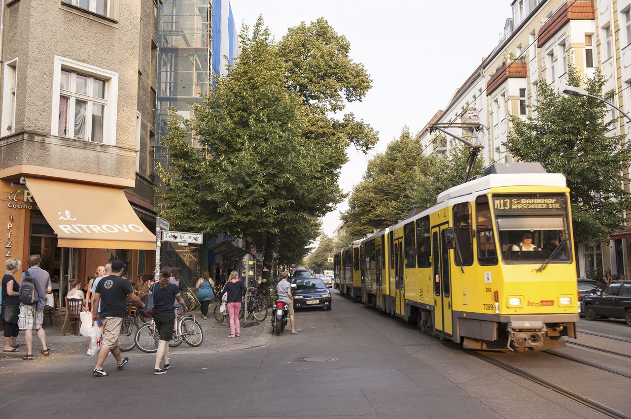 Straßenbahn in Berlin Friedrichshain