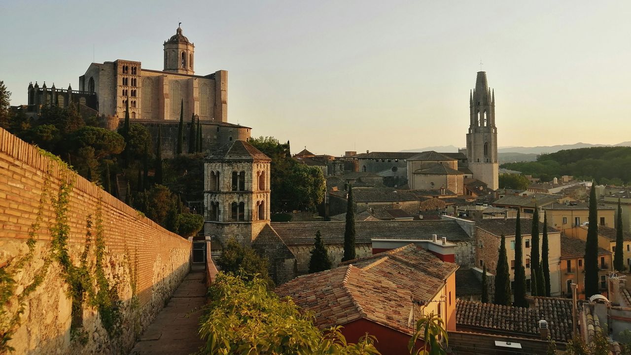 Blick auf Girona, Katalonien