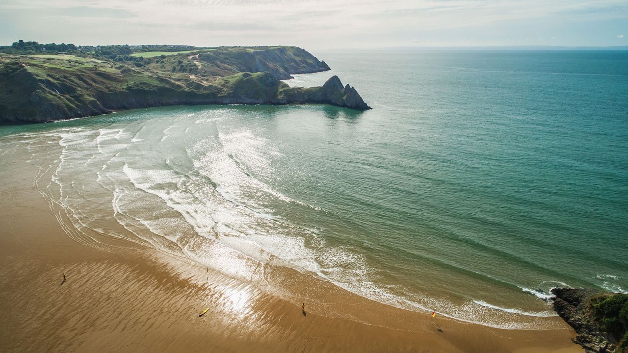 Bucht von Oxwich in Wales