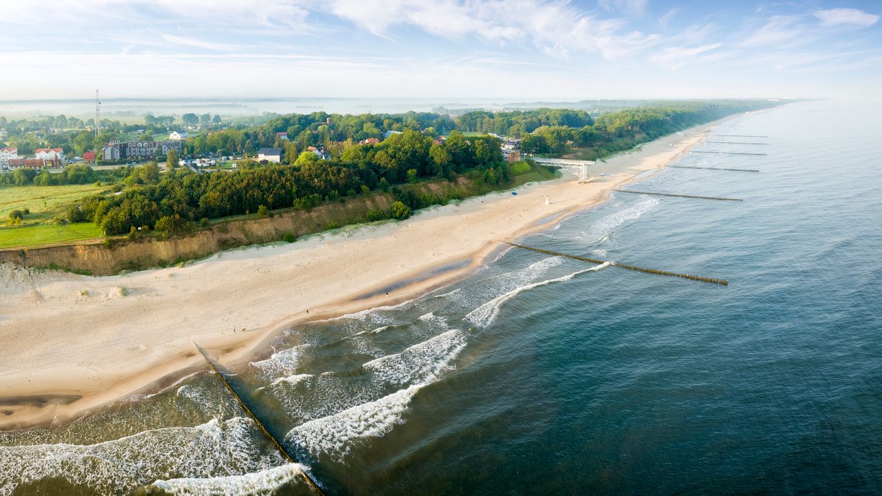Ostseeküste in Trzęsacz, Polen