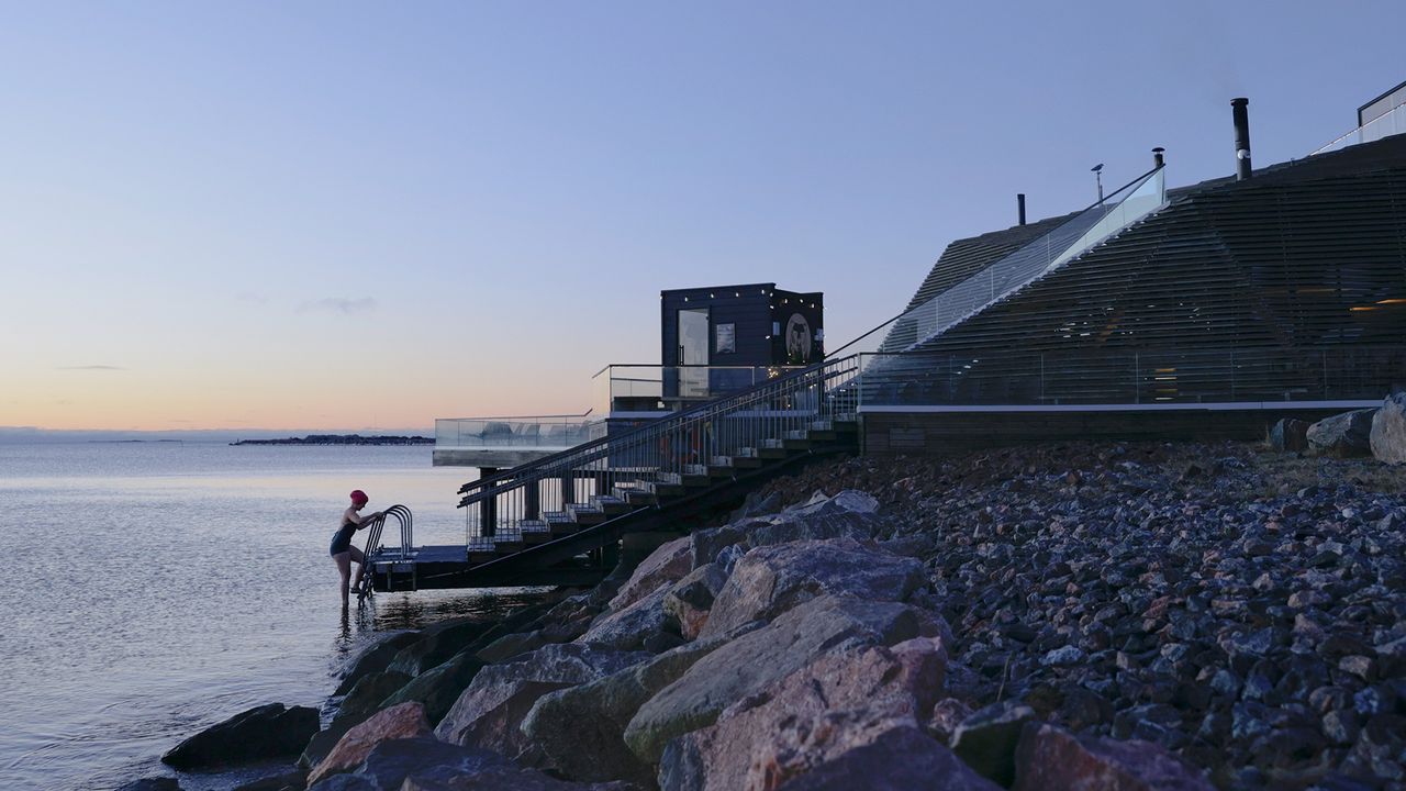 Löyly-Sauna in Helsinki, Finnland