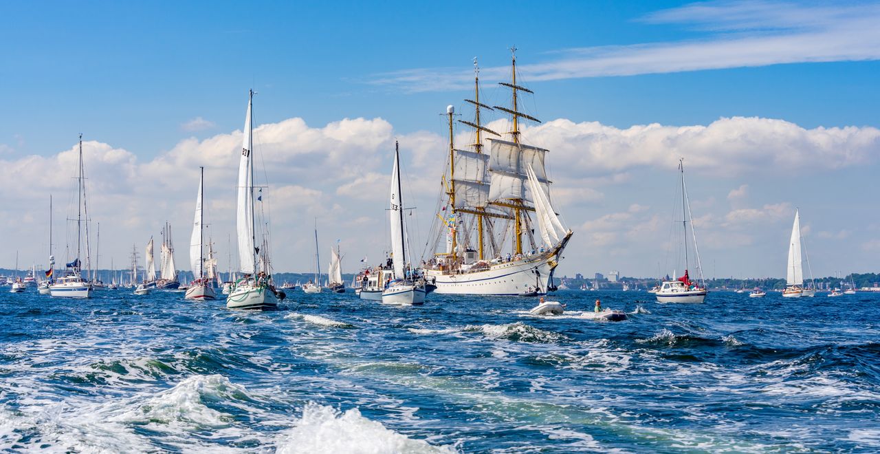 Windjammerparade auf der Kieler Woche