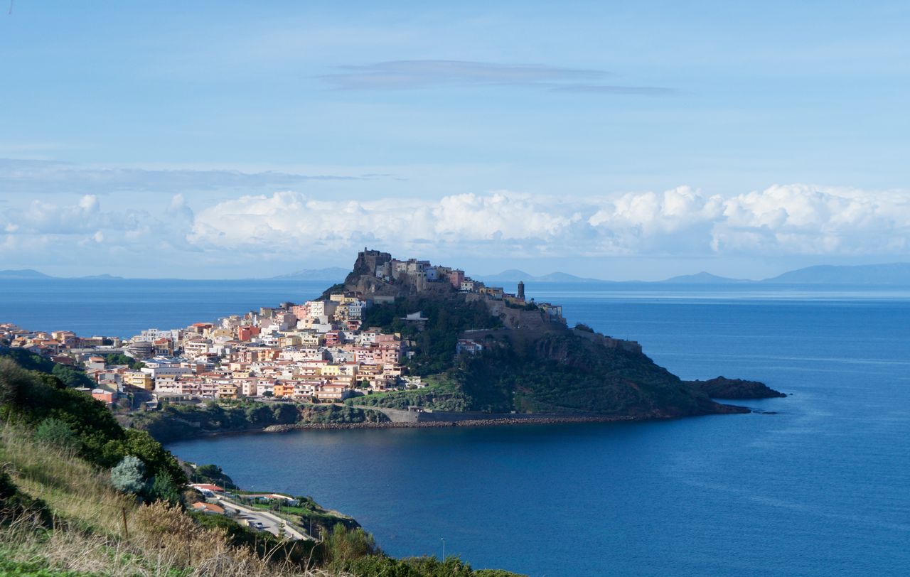 Blick auf Castelsardo Sardinien