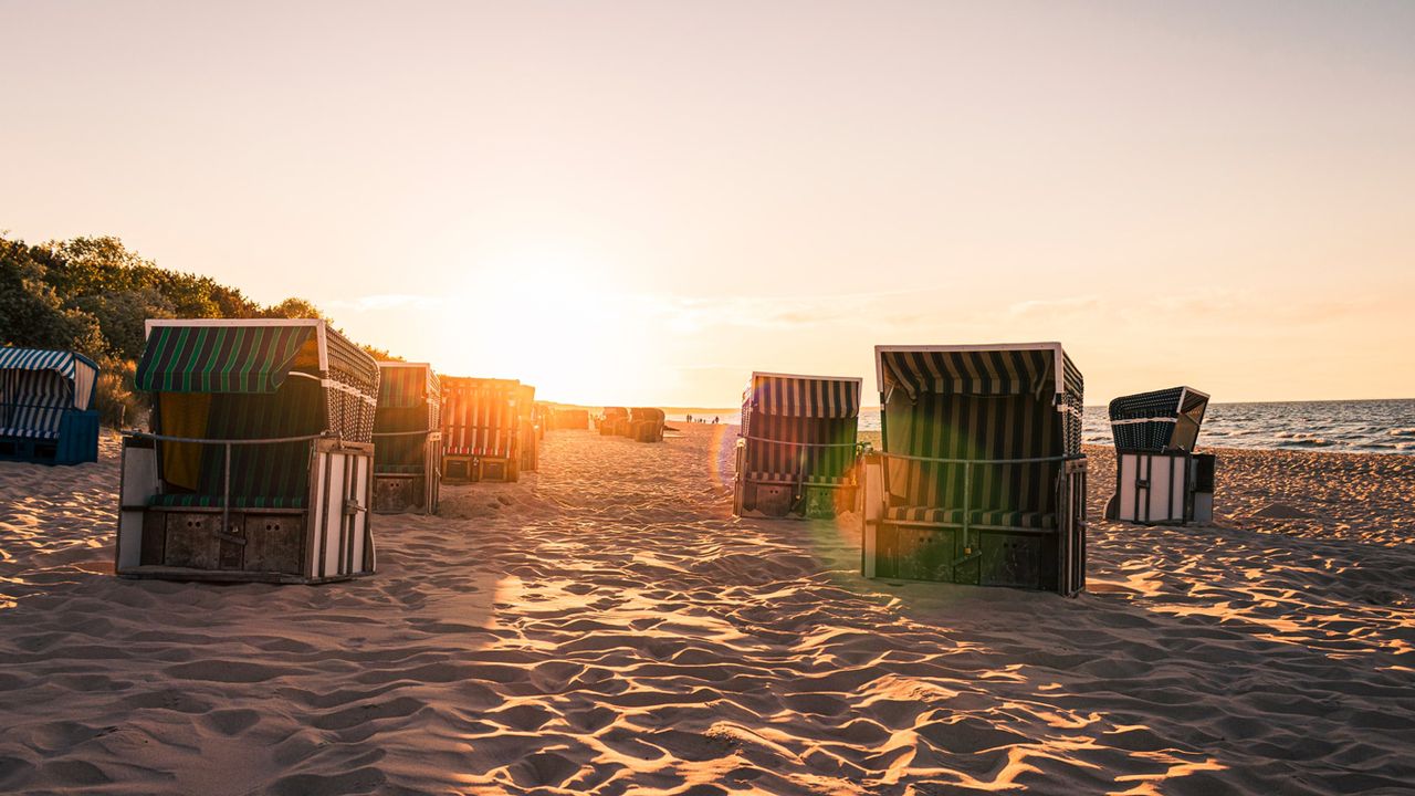Strandkörbe am Strand von Usedom