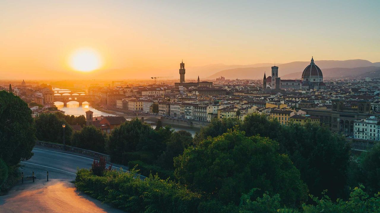 Sonnenuntergang über Florenz