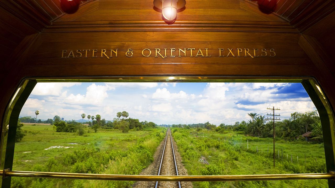 Ausblick auf dem Eastern and Oriental Express durch Malaysia