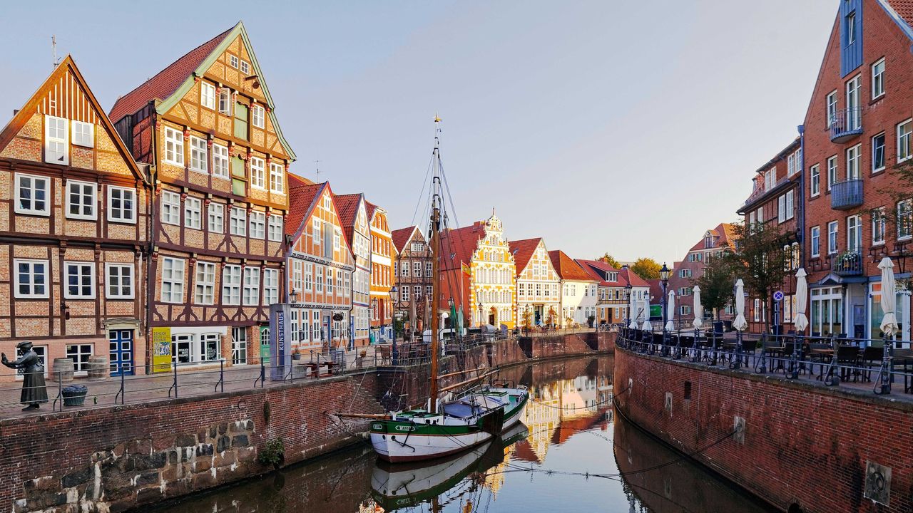 Segelschiff in der Schwinge, Stade