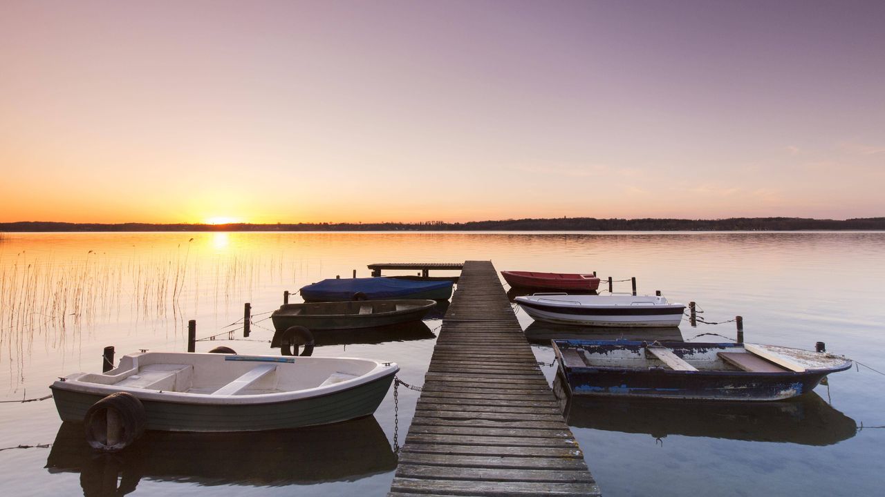 Ratzeburger See bei Sonnenuntergang, Schleswig-Holstein