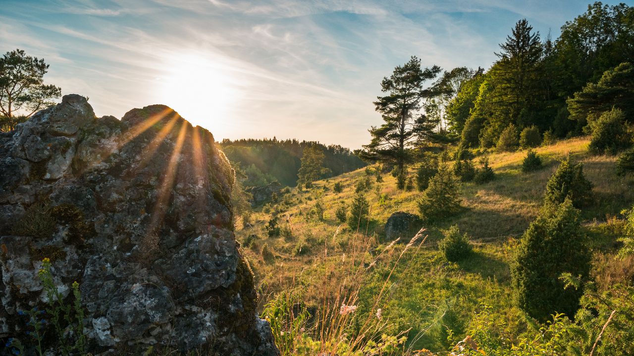 Landschaft der Fränkischen Schweiz, Bayern