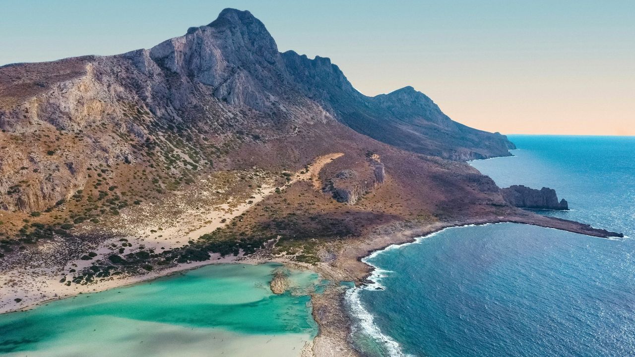 Blick auf die Lagune von Balos auf Kreta, Griechenland