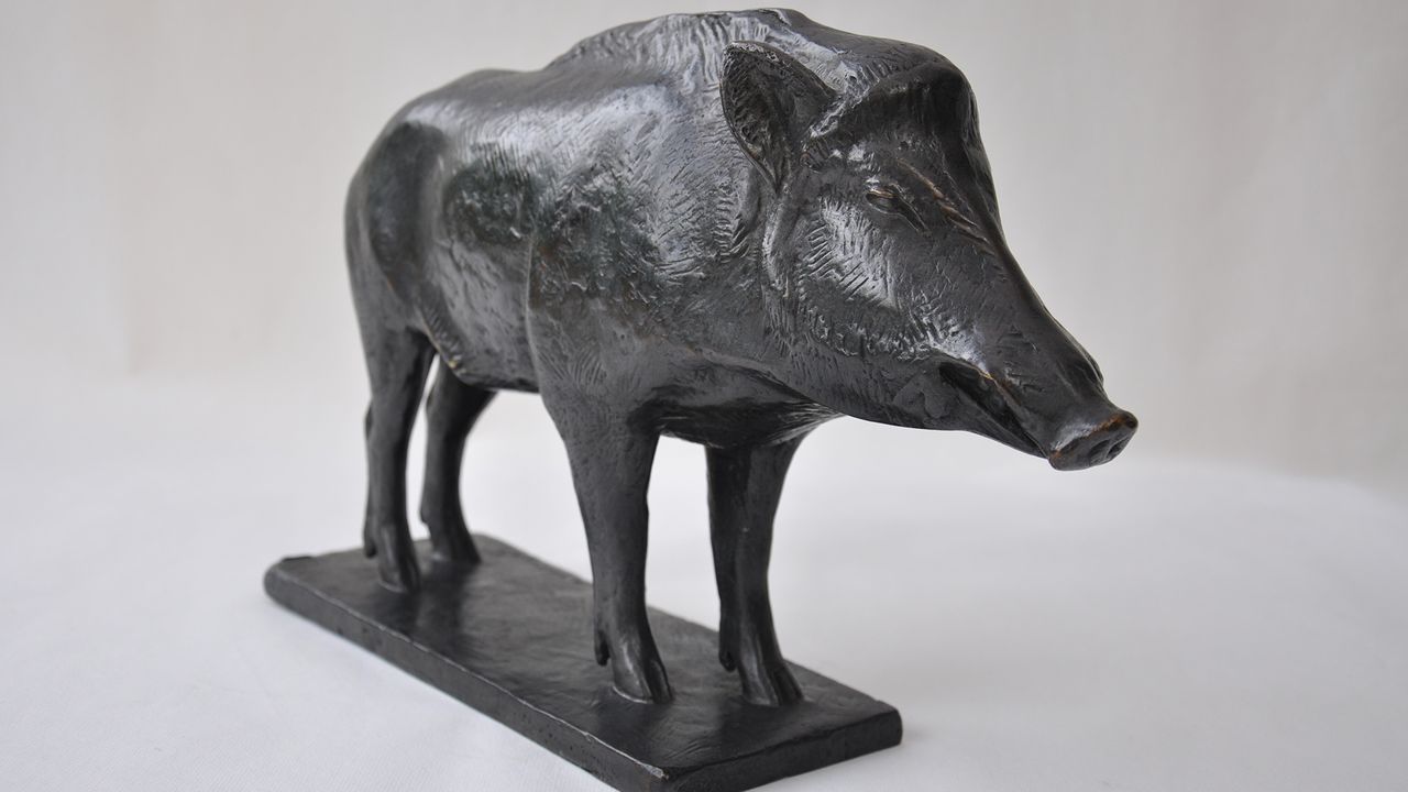 Auguste Trémont: Wildschwein Bronze