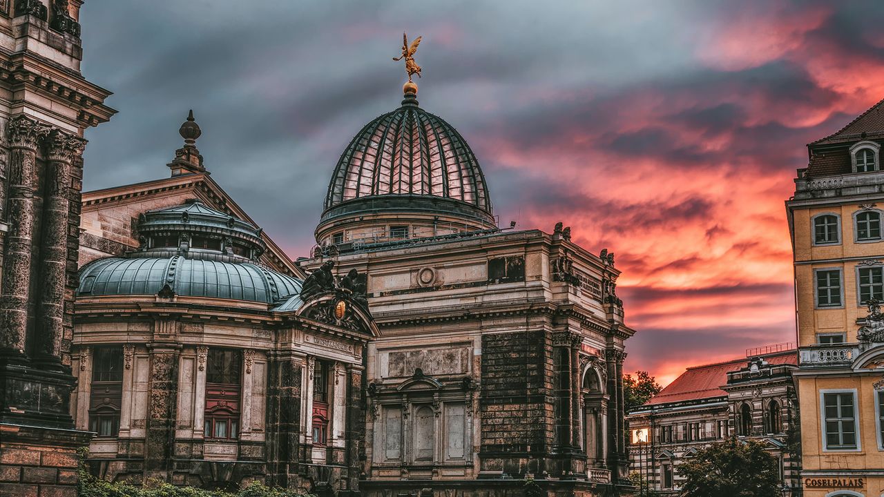 Dresden im Sonnenuntergang