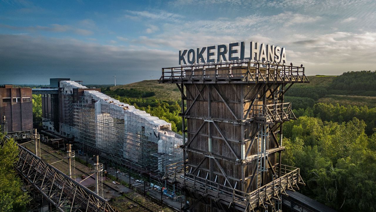 Blick auf die Kokerei Hansa in Dortmund
