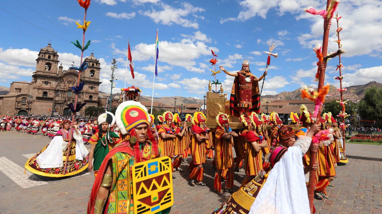 Inti Raymi Fest zur Sonnenwende in Cusco, Peru