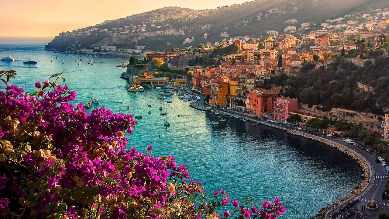 Blick auf Villefranche-sur Mer-an der C&ocirc;te d'Azur