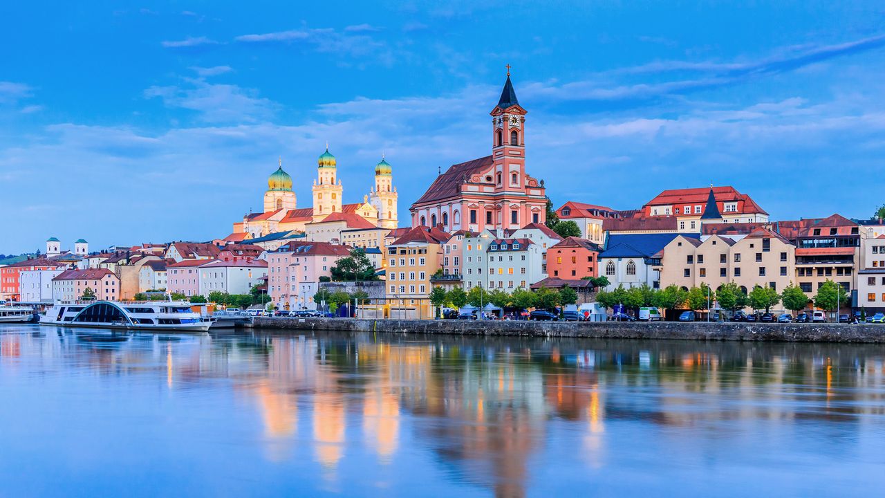 Blick auf die Altstadt von Passau an der Donau