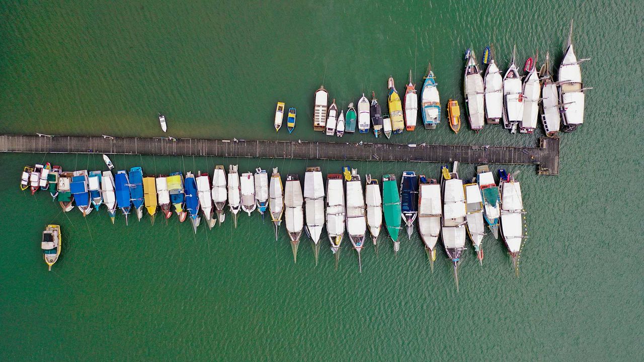 Boote in Paraty, Brasilien