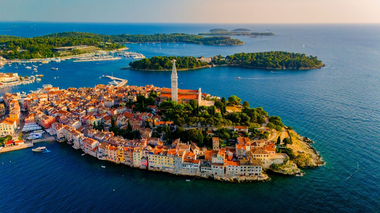 Blick auf die Altstadt von Rovinj